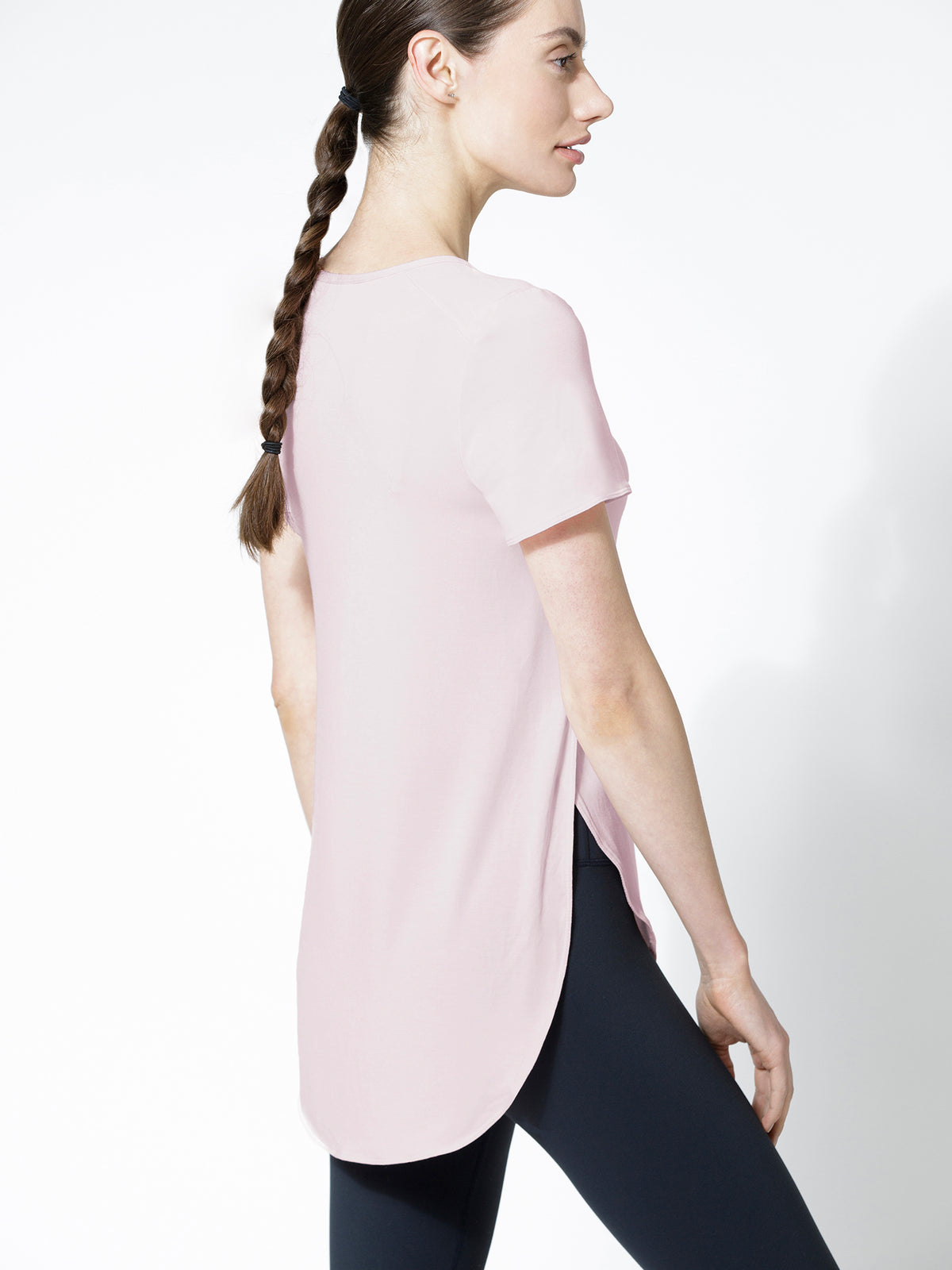 HI LO SPLIT SIDE TEE