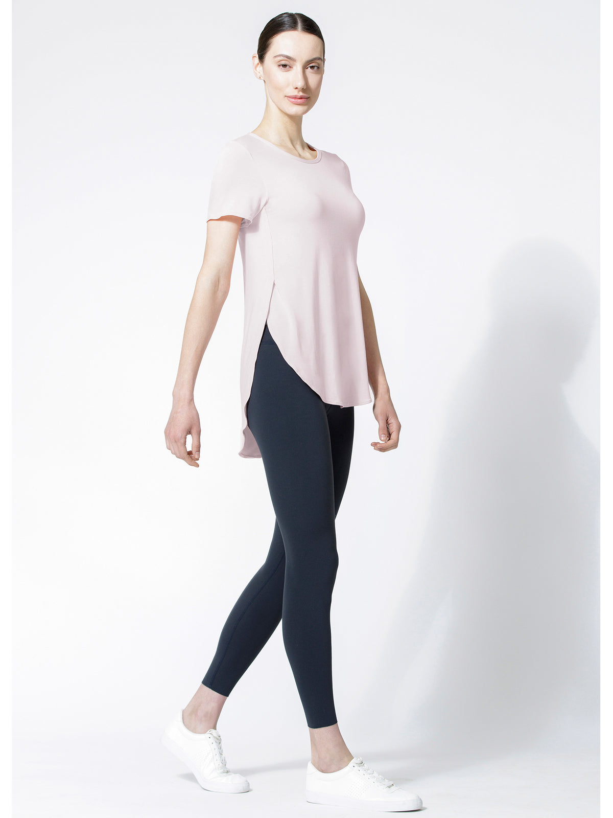 HI LO SPLIT SIDE TEE