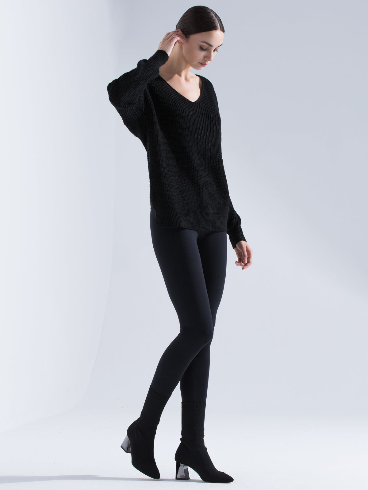 KNOTTED OPEN BACK SWEATER
