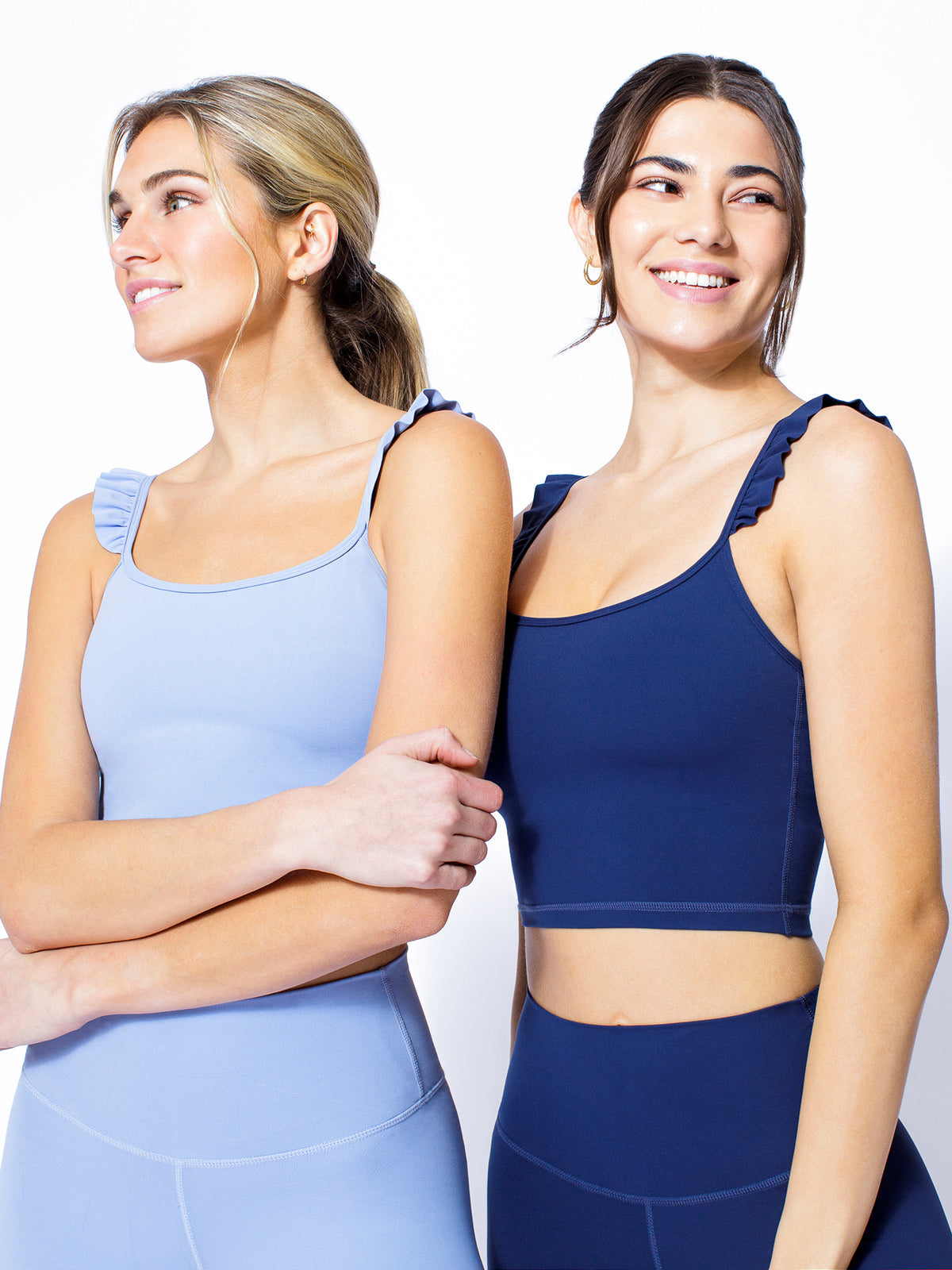 RUFFLED SIMPLICITY TANK, NIGHT OCEAN