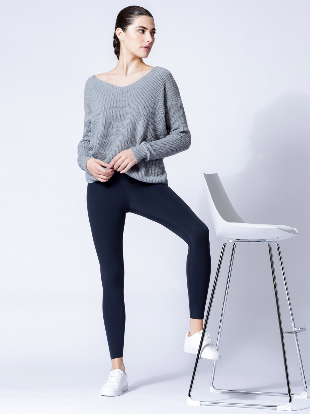 KNOTTED OPEN BACK SWEATER