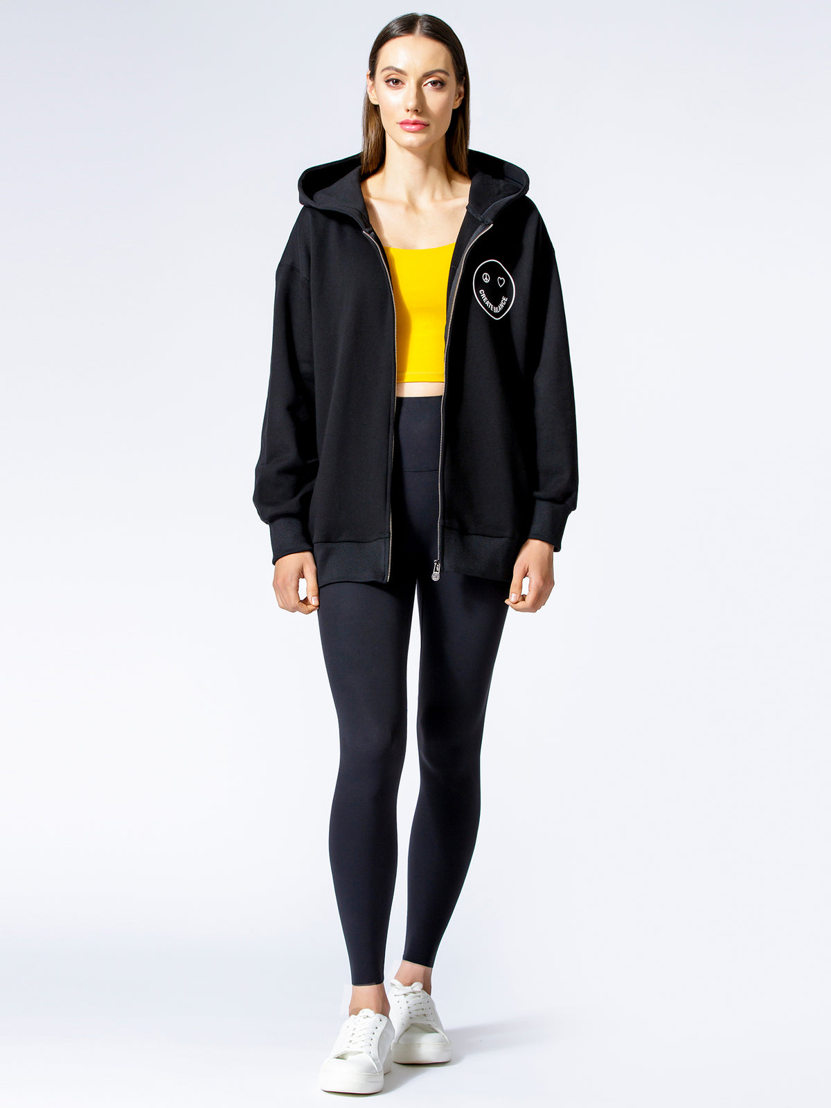 HAPPY GLOW ZIP HOODIE