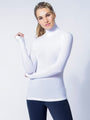 TURTLENECK TOP, WHITE